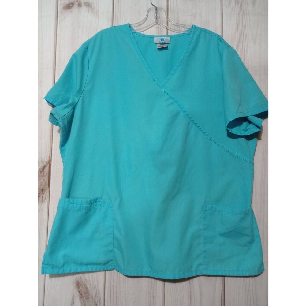 SB Scrubs Scrub Top Ladies Extra Large Blue